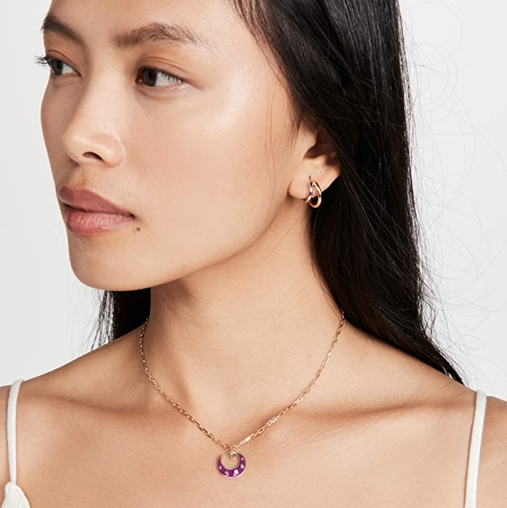 Gemma Purple Moon Pendant